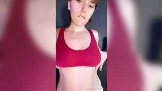 Asmrkay licks her nipples