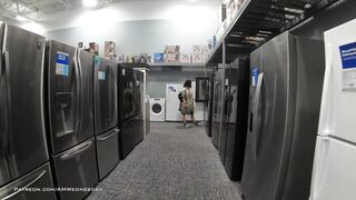 1640485302  AMWednesday Naked in Best Buy shop