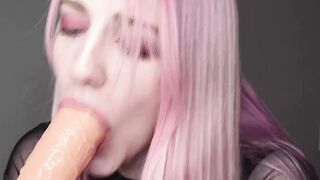 Miss Princess Kay - Up Close Deepthroating And Cum In Mouth