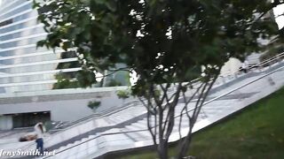 Jeny Smith -Yellow heels public naked