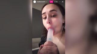 madibanned dildo blowjob and titty play