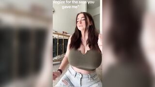 Missy Ann unleashes huge tits for cash