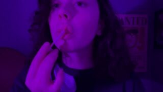 Asmrmpits lens licking close up