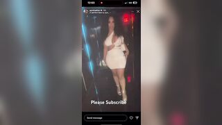 ayisha diaz twerking in white dress