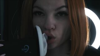 Soly asmr WET Feet Ear Massage