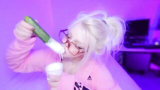 Amy B - Sloppy Cucumber and Yogurt Titjob