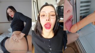 Nerdy girl Voulezj POV riding & blowjob