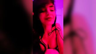 Panther-A poses in a black underwear