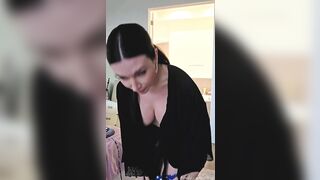 Alinity tiny flag bikini try-on