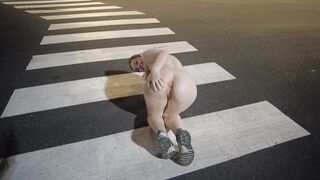 Little Louise French naked at the truck stop