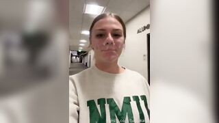 Babykaitt public cum walk