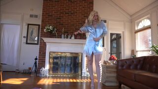 Elizabeth rabbit testing out micro bikini