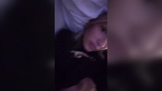 Breckie Hill nude tits bedroom