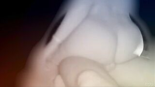 Jenny Scordamaglia riding a cock outside