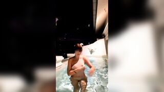 DanyanCat - Fully Naked Outdoor Pool