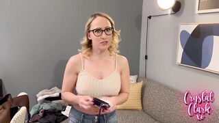 Stepmom Crystal Clark visiting you at college dorm