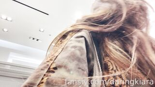 DaringKiara public nudity adventure at a busy shopping mall