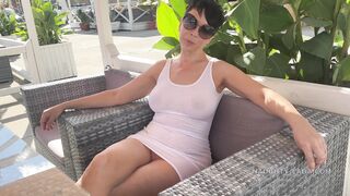 NaughtyLada - Upskirt & Risky Touch In Public