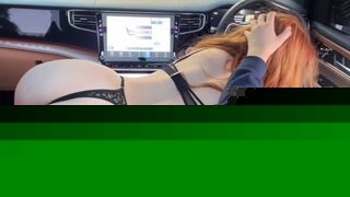 Amouranth  slutty car bj