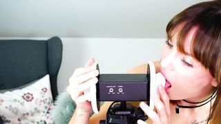 Amy ASMR eargasm, earlicking
