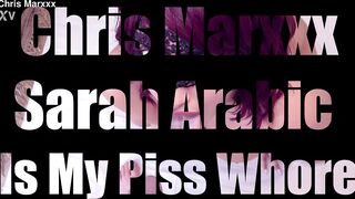 Sarah Arabic Is My Piss Whore