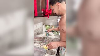 Taliyaandgustavo kitchen sextape