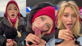 Lena Polanskis Risky BJ In The Aerial Tramway