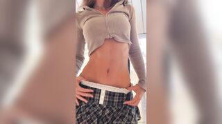 Rachel Cook early morning stretches