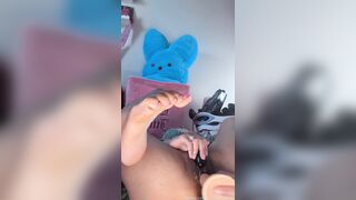 Stormi Maya purple dildo ride