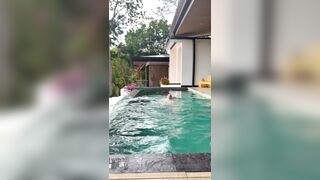 M.M OF - Poolside Blowjob