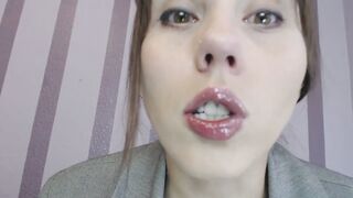 Lick The Cum Off Doctor Amber's Fingers
