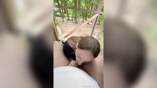 Jojo German babe PoV bg fuck + facial outside