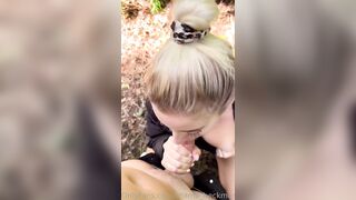 Sharna Beckman POV Outdoor Blowjob