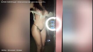 Lyna Perez bare tits window2