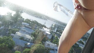 Scarlet Chase - Gold Coast Balcony Dildo Anal Play