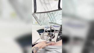 Bearuby Squirts While Pounding End Up Creampie On A Speedboat