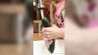 Sara Jean Underwood Housewife's cucumber