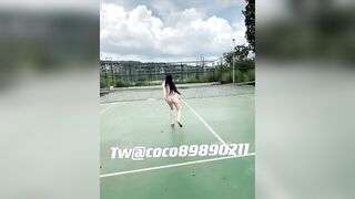 Coco89890211 - badminton public nude