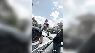 Ashley Aoky - Baddies Gallery Dunkin Car Sex Onlyfans