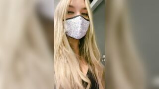 Randi Banks Squirts in Public Bathroom