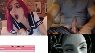 TWITCH STREAMER WATCHES VIEWER CUM ON OMEGLE