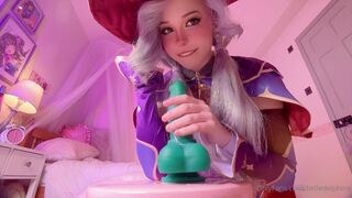 Belle Delphine dildo fucking and cosplay Mona